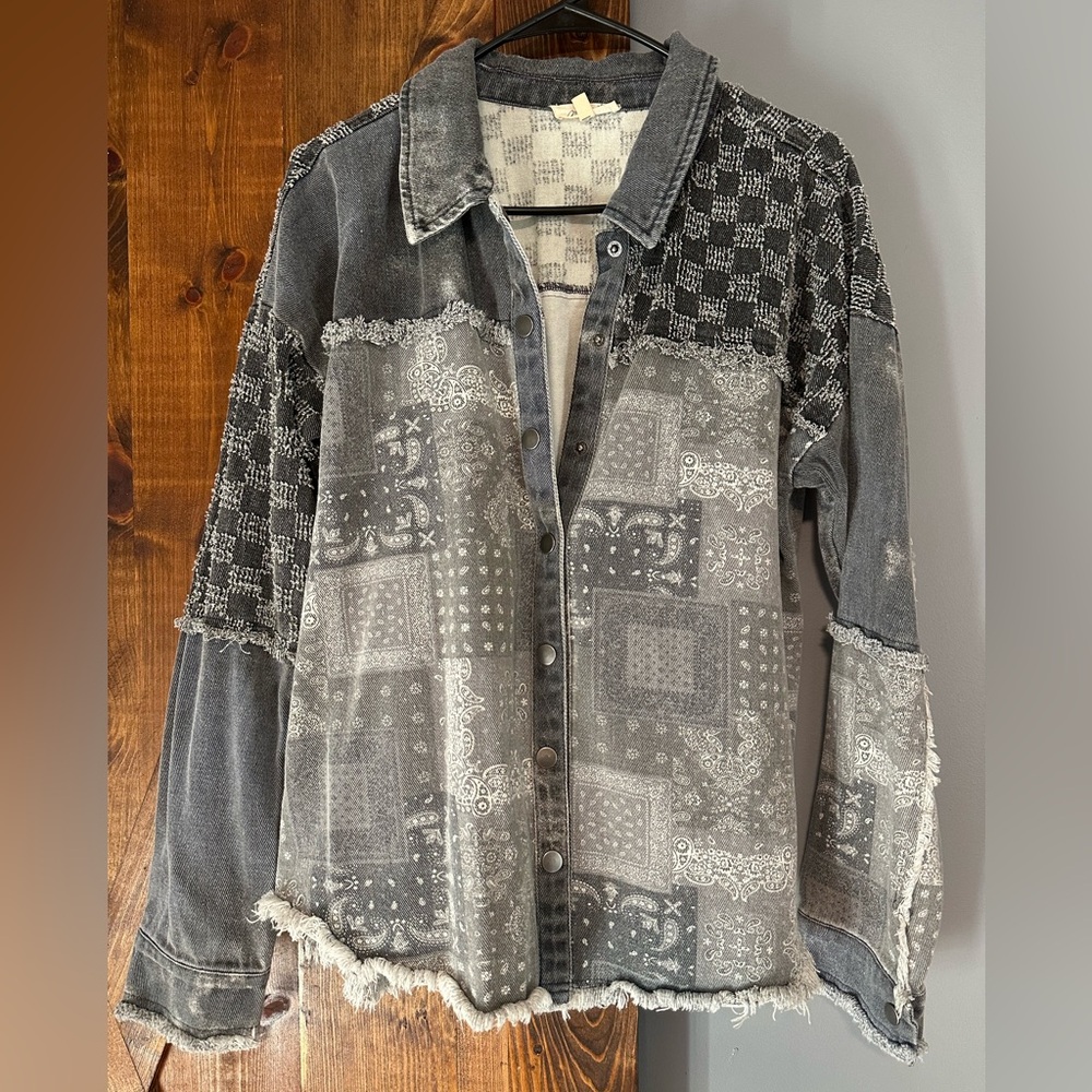 Shawnee Mixed Denim Shacket